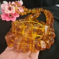 Old amber set, large and spectacular