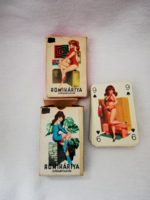 Játékkartyagyár pin-up römi játékkártyák,  2x 55 lapos dobozában