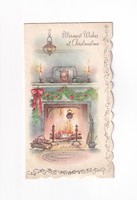 K:038 Karácsonyi boríték képeslap 1963 Angol