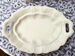 Old thick porcelain tray