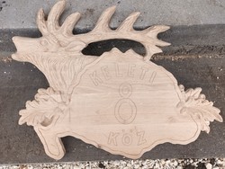 House number plate hunting gift hunting product trophy carving trophy coaster deer salad preparation coaster
