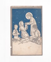 K:074 Christmas card religious / Franciscan missions