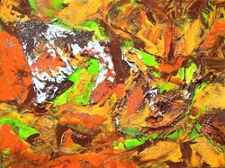 Zsm abstract painting autumn shadows