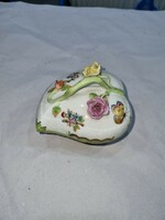 Herend Victorian patterned porcelain bonbonier
