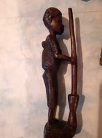 Two African wooden figurines