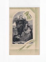 K:076 Karácsonyi Antik képeslap postatiszta vallásos