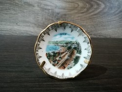 Mini francia porcelán fali tányér