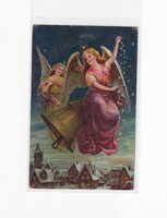 K:084 antique Christmas postcard 1917 religious
