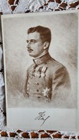 1916 Last Hungarian king iv. Charles era photo photo sheet Habsburg ruler