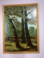 Forest oil painting 63x43