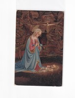 K:076 antique Christmas postcard, post clean, religious (Stengel copy)
