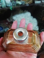 Art deco amber glass in the condition shown in the pictures