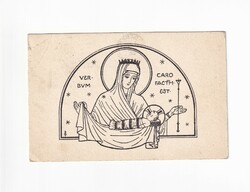 K:082 Karácsonyi Antik képeslap Vallásos 1938 / Liturgikus levelezőlapok