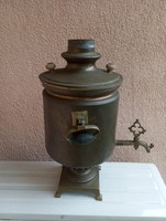 Charcoal copper old Russian samovar