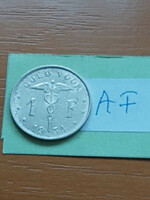 Belgium belgie 1 franc 1934 goed voor, nickel, i. King Albert #af