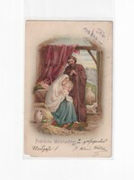 K:084 antique Christmas postcard 1905 religious