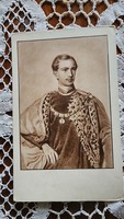 Inaugural image: i. József Ferenc, later King of Hungary, photo photo sheet