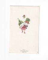 K:070 Christmas postcard postal clean/ homemade English postcards!
