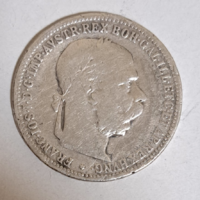 1893. Austria silver i. József Ferencz 1 crown (882)
