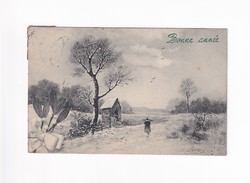 K:142 búék - New Year's postcard 1909