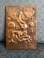 Copper mural, Greek mythology: atlas