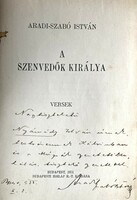Aradi-Szabó István: A szenvedők királya. Versek. Dedikált kötet