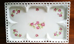 Antique Viennese hand-painted porcelain tray