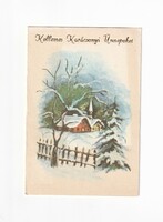 K:092 Karácsonyi  képeslap kihajtós
