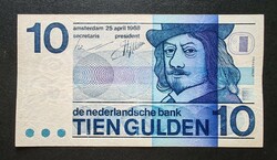 Netherlands 10 gulden 1968, vf