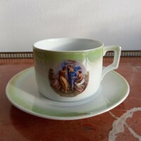 Zsolnay jelenetes art deco teás szett