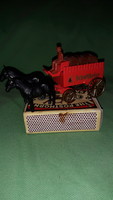 Very nice condition approx. 1:76 -Ho horse carriage beer wagon metal small car according to the pictures