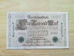 Németország 1000 Mark 1910  UNC  zöld számozás