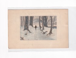 K:143 Karácsonyi  antik képeslap 1909