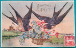 Antique embossed postcard 