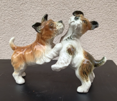 Art-deco porcelain dog couple. Karl ens design. Negotiable! Rare!