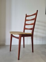 4 db skandináv stílusú vintage teakfa szék , '70-es évek