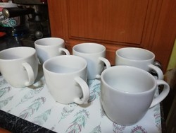 Retro white milk coffee or tea cups