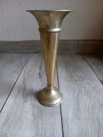 Karcsú antik ezüstözött váza (22,5x9,3 cm)
