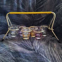 Retro short drink/snaps glass set