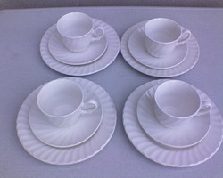 White English porcelain coffee set 12 pcs