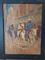 Károly Cserna / Cairo scene / the size of the work is 44x33 cm