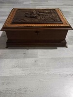 Beautifully carved antique box 19th century