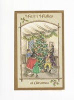 K:150 Karácsony képeslap dombornyomott kinyithatós