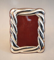 Silver picture frame - wavy lines (nn06)