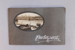 Budapest - 16 lapos leporello album, magyar, német, francia és angol nyelvű feliratozással. 1930-as