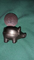 Old copper German small lucky pig, from the time of the West German brand, according to the pictures