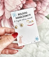 Pearl earrings for Christmas - for Aunt Bőcisis