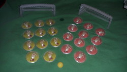 Retro traffic goods bazaar goods button soccer game 2 teams-22 players, 2 goals, with ball in one according to the pictures