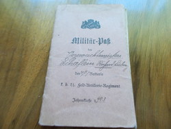 1903. Militar-pass, German military r!