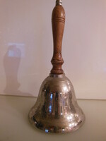 Bell - school - antique - Austrian - 21 x 11 cm - pedellus bell - very strong sound - flawless